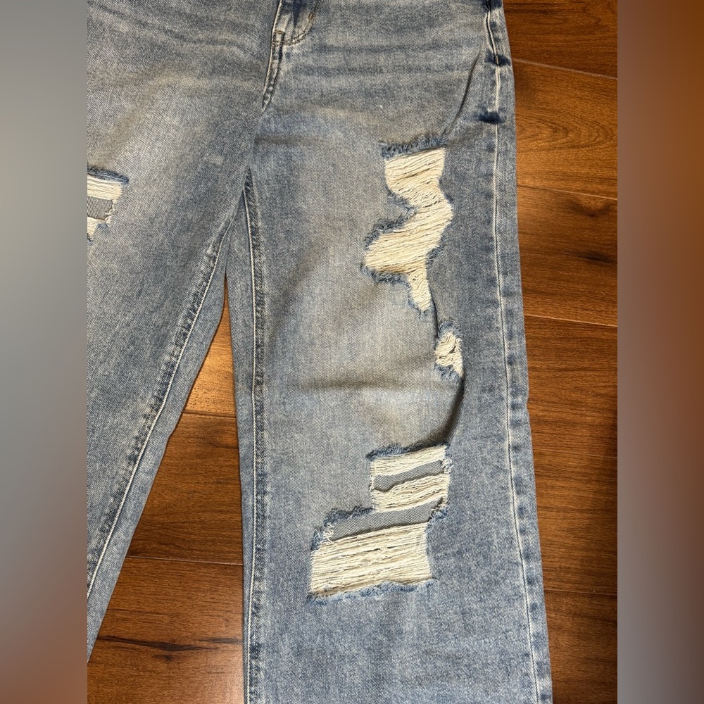 SO 90’s WIDE LEG SUPER HIGH RISE JEANS - Picture 6 of 11